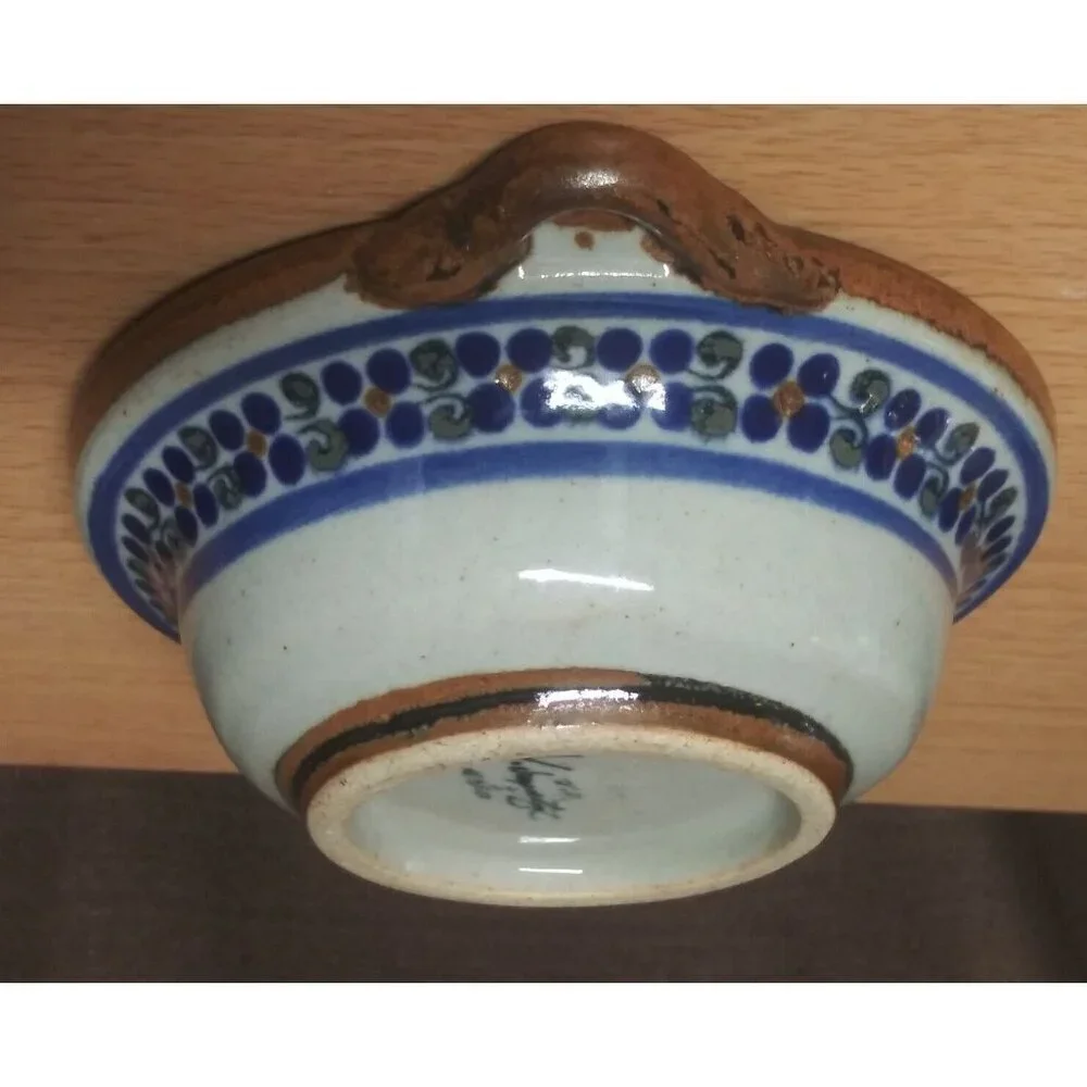 Teresa Duran Xochiquetzal Pottery Bowl Mexico Small Snack Salsa Dessert Berry EC